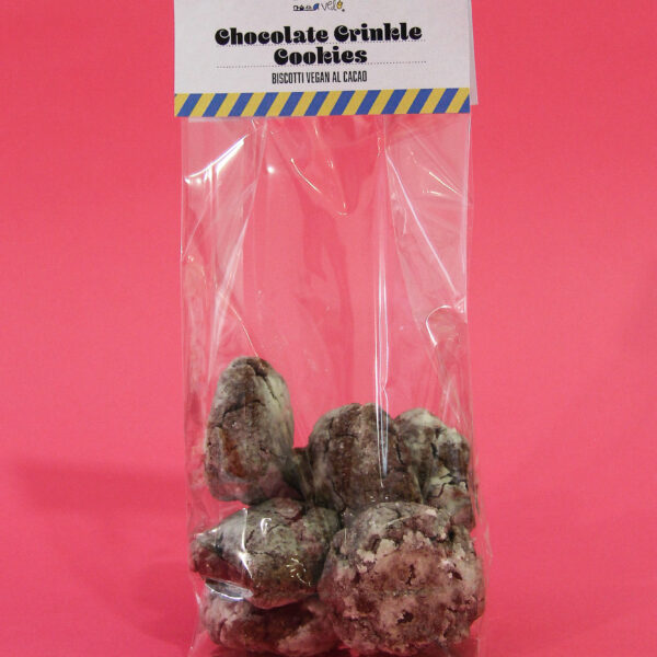Chocolate Crinkle Cookies – biscotti vegan al cacao